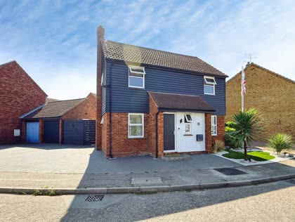 The front of the house, as photographed by the agent